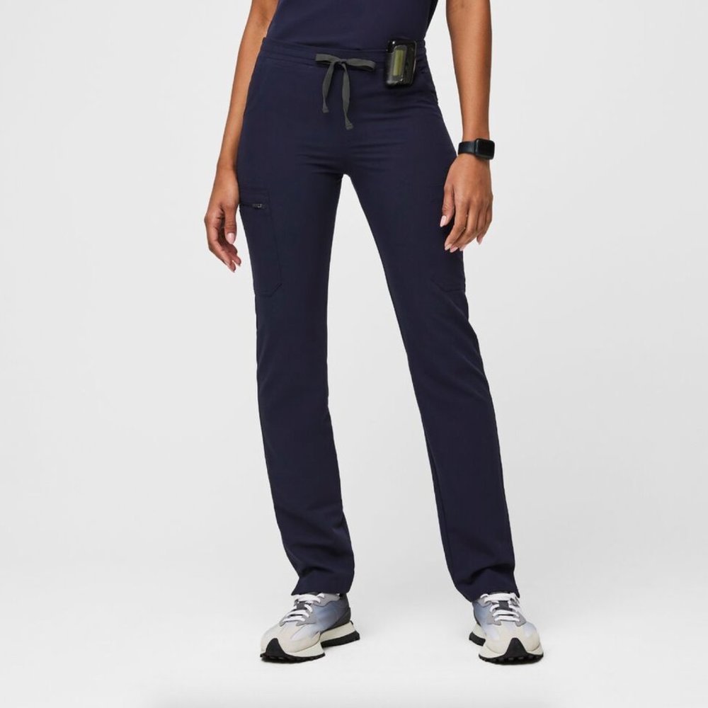 Figs Yola Skinny Scrub Pants in 'Navy'